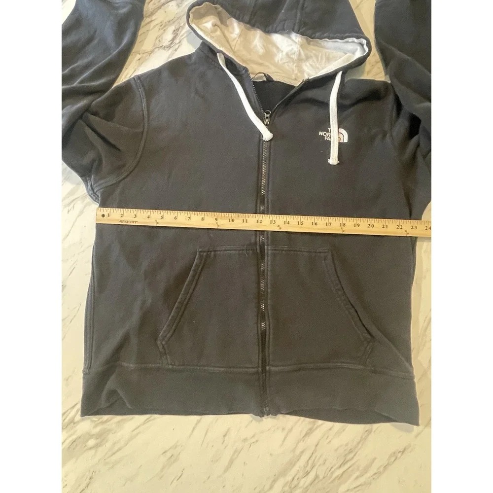 The North Face Men's Full Zip Hoodie Sweatshirt Black Size XL LongSleeve Pockets